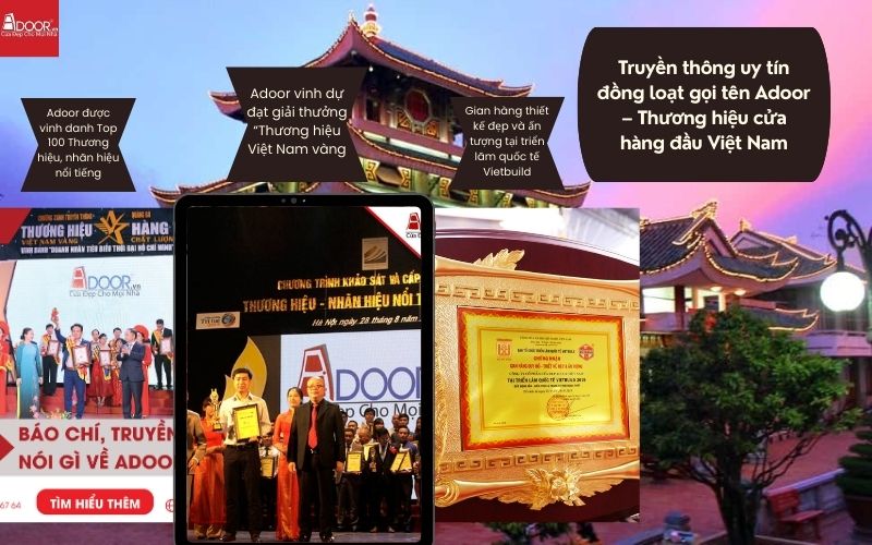 Truyền thông và ngành vật liệu xây dựng ghi nhận uy tín Adoor Châu Đốc