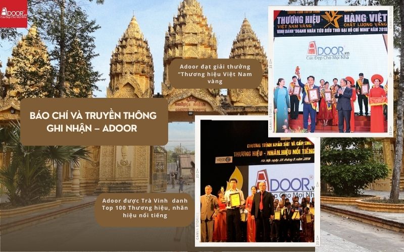 Truyền thông và giải thưởng uy tín dành cho Adoor Trà Vinh