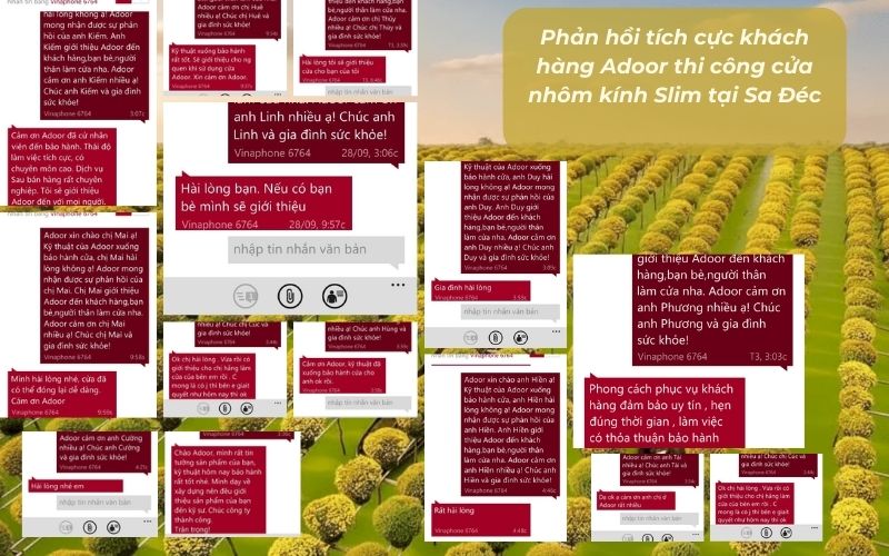 Phản hồi tích cực từ khách hàng Sa Đéc