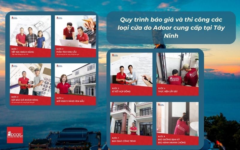 Quy Trình Sản Xuất Và Lắp Đặt Cửa Nhôm Kính Slim Tây Ninh Chuẩn Adoor