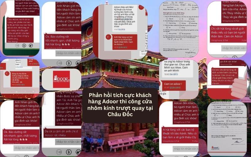 Phản hồi từ khách hàng – minh chứng thực tế cho chất lượng cửa nhôm trượt quay Châu Đốc Adoor