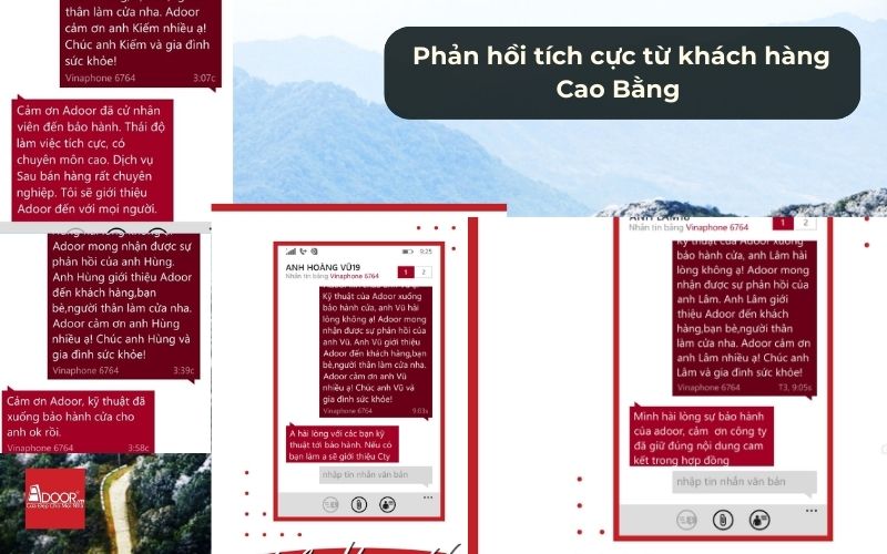 Gia chủ tại vùng đất non nước nghìn trùng luôn dành lời khen cho Adoor bởi sự ấm cúng và an toàn mà cửa nhôm kính Xingfa Cao Bằng (nhập khẩu) mang lại.