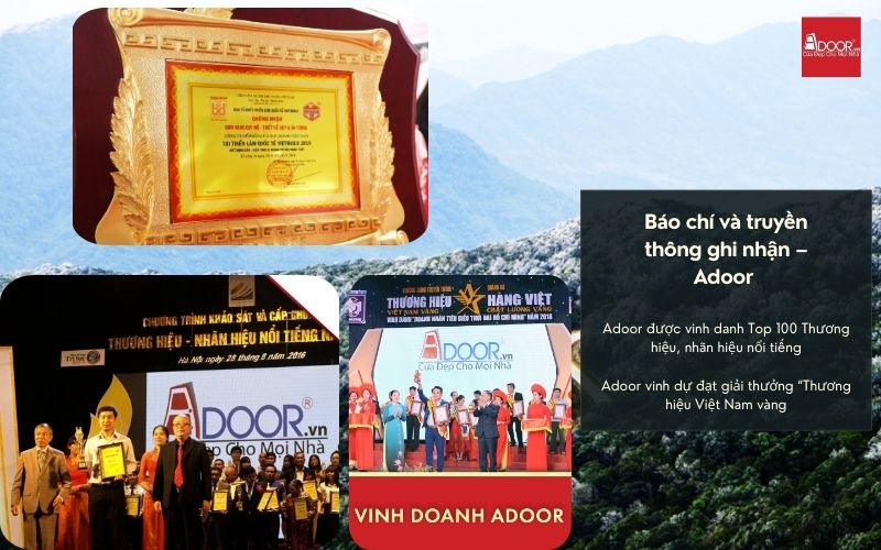 Được vinh danh qua nhiều giải thưởng danh giá, Adoor khẳng định vị thế dẫn đầu trong việc cung ứng cửa nhôm kính Xingfa Cao Bằng (nhập khẩu) chính hãng.