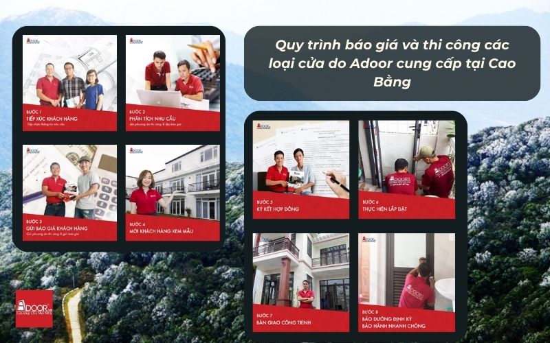 Adoor tối ưu hóa mọi bước từ đo đạc đến báo giá, giúp bạn dễ dàng sở hữu hệ thống cửa nhôm kính Xingfa Cao Bằng (nhập khẩu) sang trọng và đúng tiến độ.