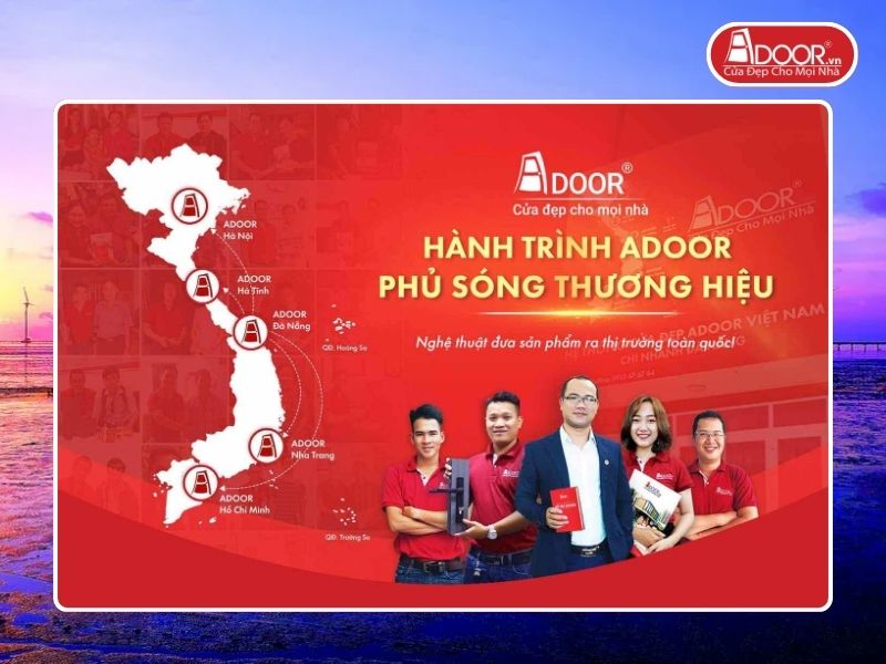 Chi nhánh Adoor phủ rộng toàn quốc phục vụ khách hàng tại Bạc Liêu