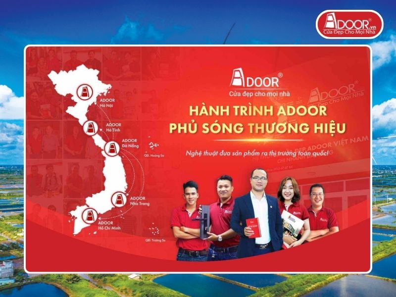 Chi nhánh Adoor phủ rộng toàn quốc phục vụ khách hàng tại Bạc Liêu