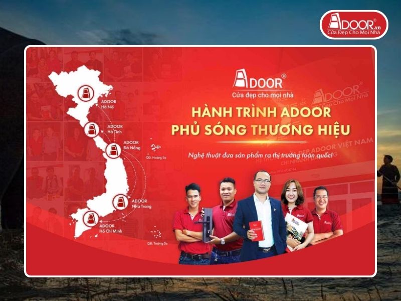 Chi nhánh Adoor phủ rộng toàn quốc phục vụ khách hàng tại Buôn Ma Thuột