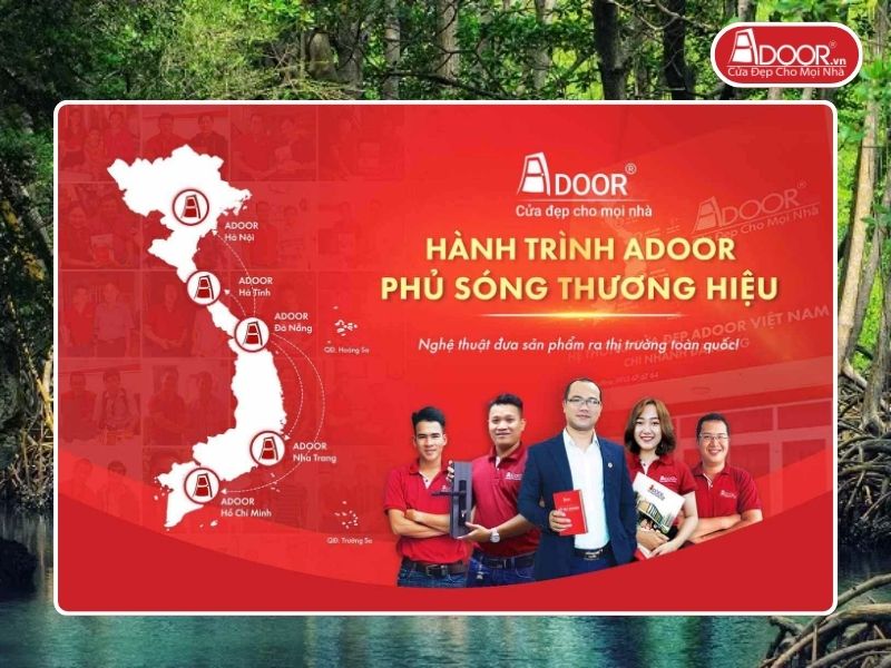 Chi nhánh Adoor phủ rộng toàn quốc phục vụ khách hàng tại Cà Mau