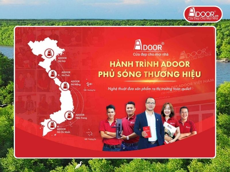 Chi nhánh Adoor phủ rộng toàn quốc phục vụ khách hàng tại Cà Mau