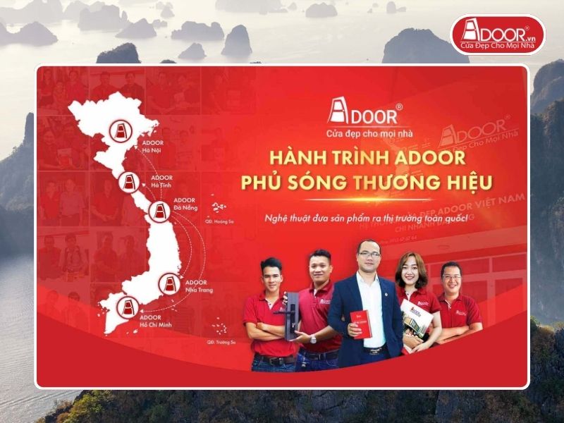 Chi nhánh Adoor phủ rộng toàn quốc phục vụ khách hàng tại Cẩm Phả