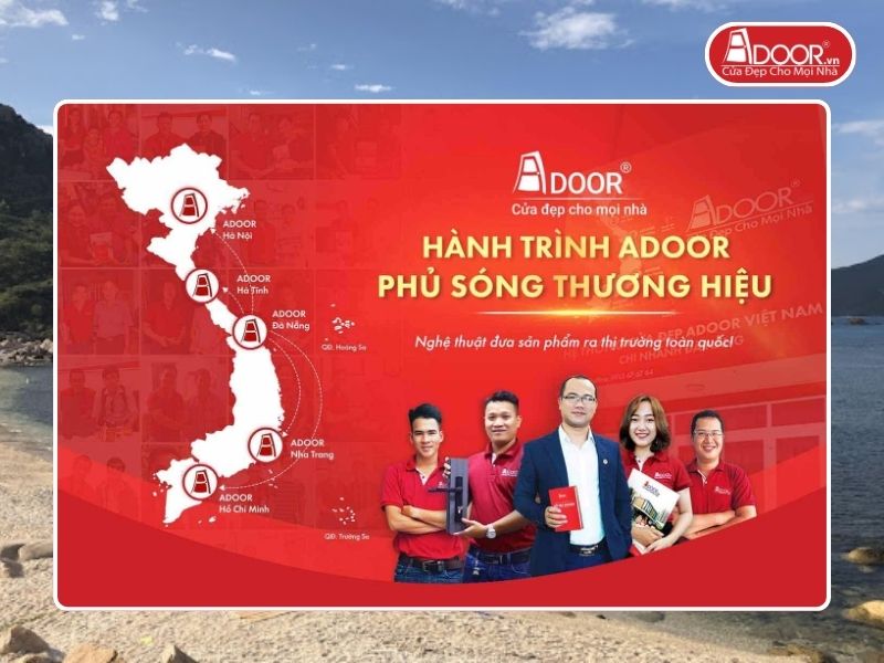 Chi nhánh Adoor phủ rộng toàn quốc phục vụ khách hàng tại Cam Ranh