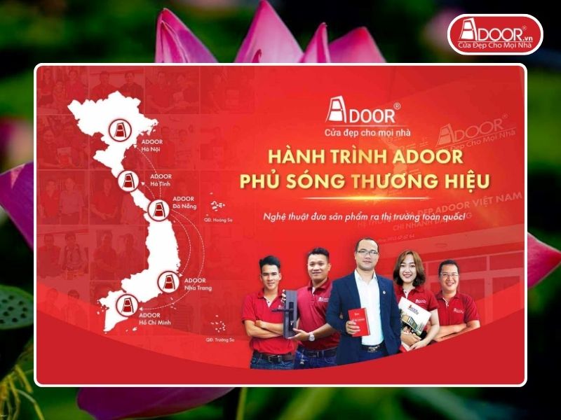 Chi nhánh Adoor phủ rộng toàn quốc phục vụ khách hàng tại Cao Lãnh