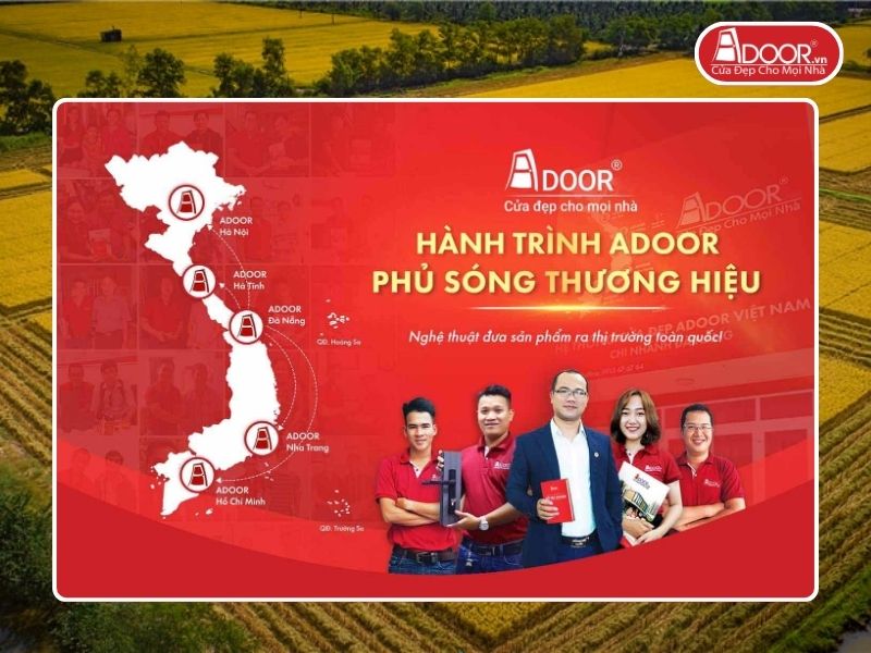 Chi nhánh Adoor phủ rộng toàn quốc phục vụ khách hàng tại Cao Lãnh
