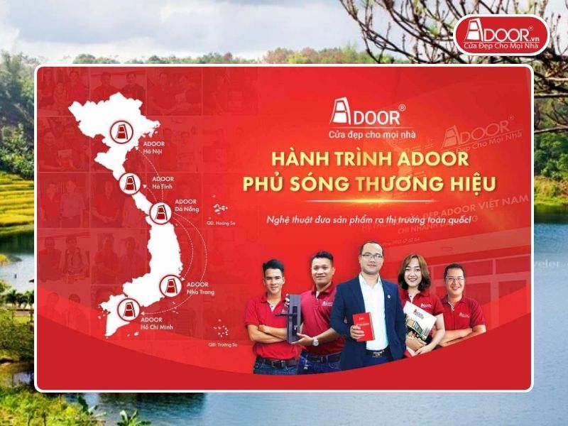 Chi nhánh Adoor phủ rộng toàn quốc phục vụ khách hàng tại Gia Lai