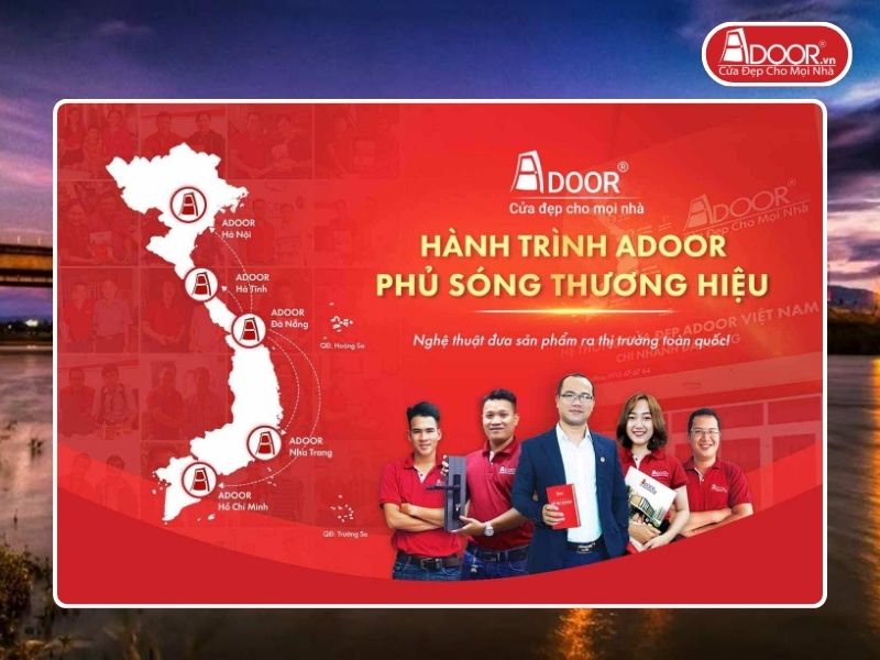 Chi nhánh Adoor phủ rộng toàn quốc phục vụ khách hàng tại Kon Tum