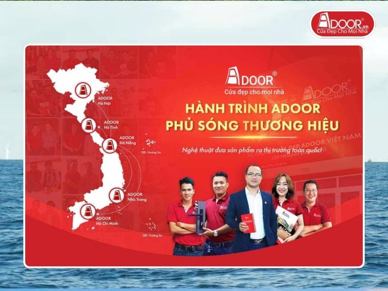 Chi nhánh Adoor phủ rộng toàn quốc phục vụ khách hàng tại Móng Cái