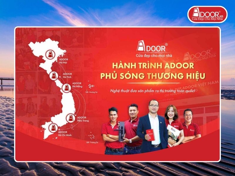 Chi nhánh Adoor phủ rộng toàn quốc phục vụ khách hàng tại Mỹ Tho