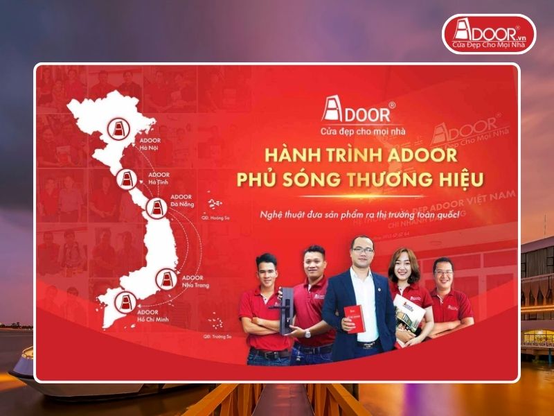 Chi nhánh Adoor phủ rộng toàn quốc phục vụ khách hàng tại Mỹ Tho