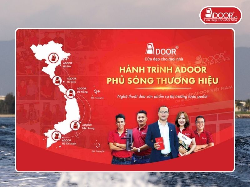 Chi nhánh Adoor phủ rộng toàn quốc phục vụ khách hàng tại Quảng Nam