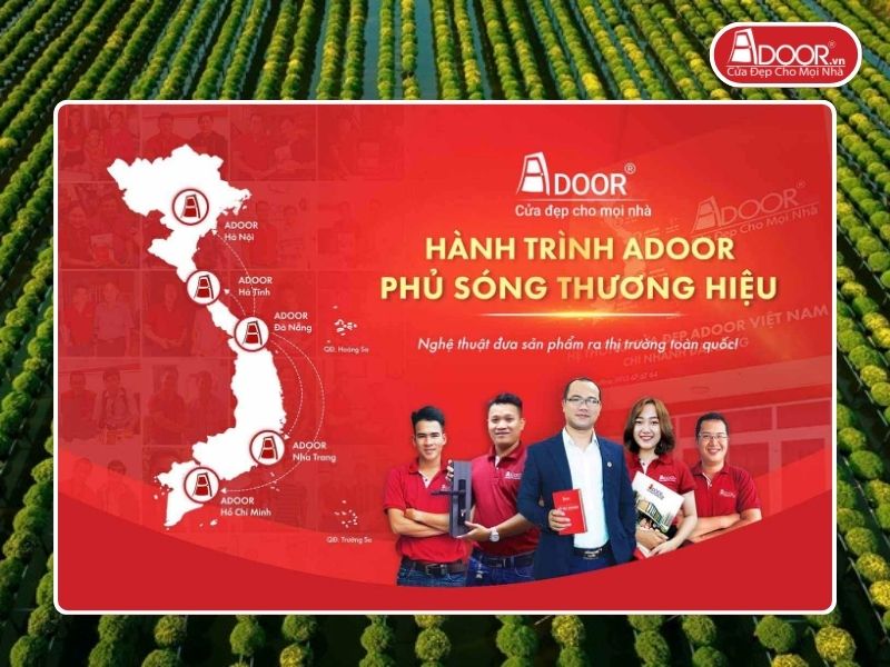 Chi nhánh Adoor phủ rộng toàn quốc phục vụ khách hàng tại Sa Đéc