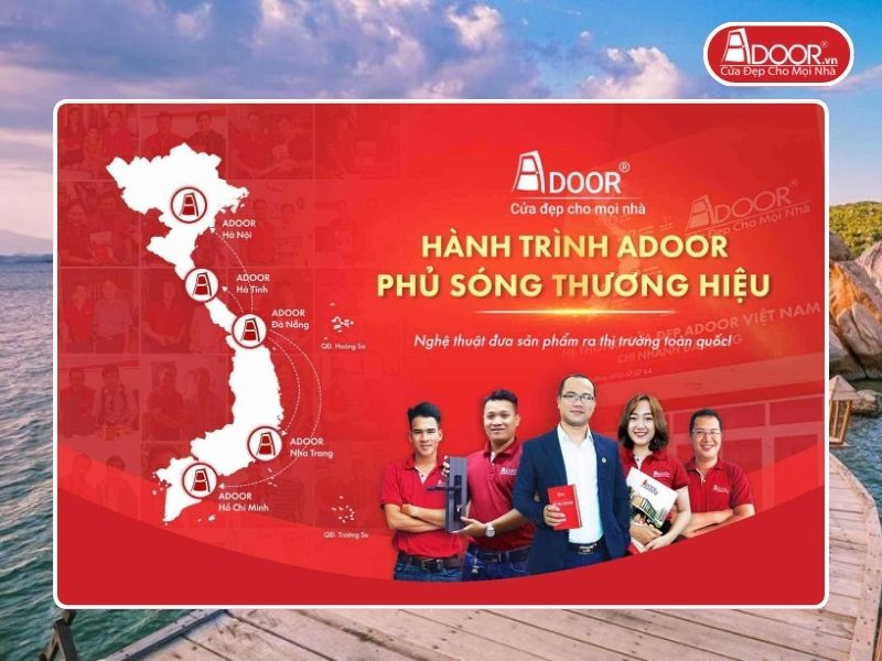 Chi nhánh Adoor phủ rộng toàn quốc phục vụ khách hàng tại Sầm Sơn
