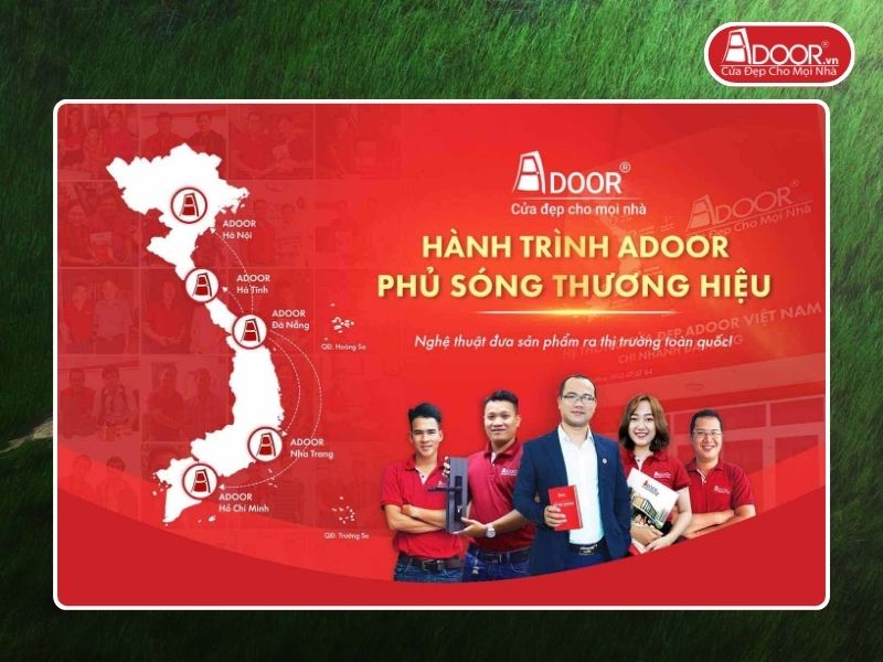 Chi nhánh Adoor phủ rộng toàn quốc phục vụ khách hàng tại Tam Kỳ