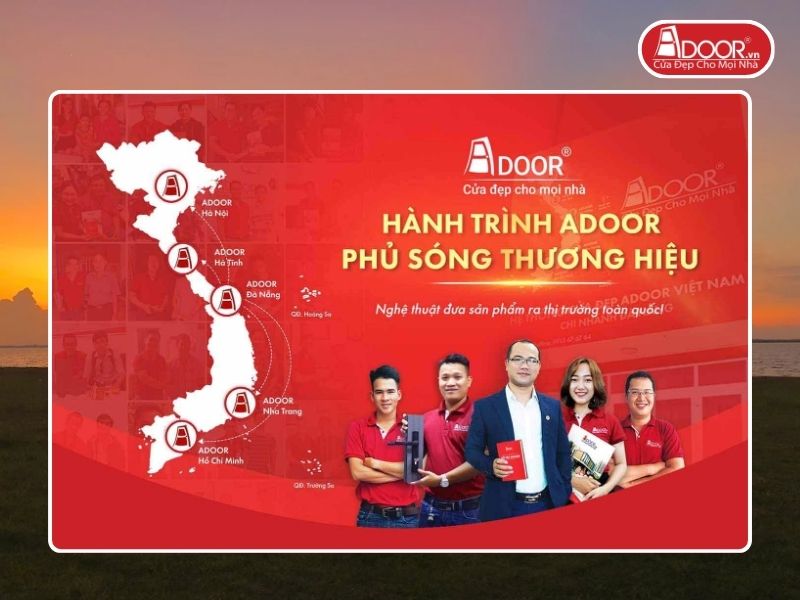 Chi nhánh Adoor phủ rộng toàn quốc phục vụ khách hàng tại Tân Uyên