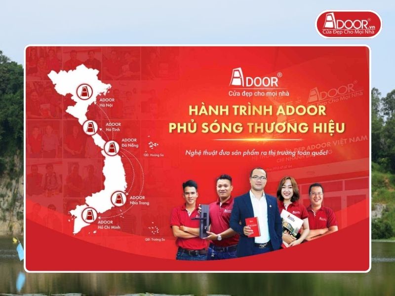Chi nhánh Adoor phủ rộng toàn quốc phục vụ khách hàng tại Tân Uyên