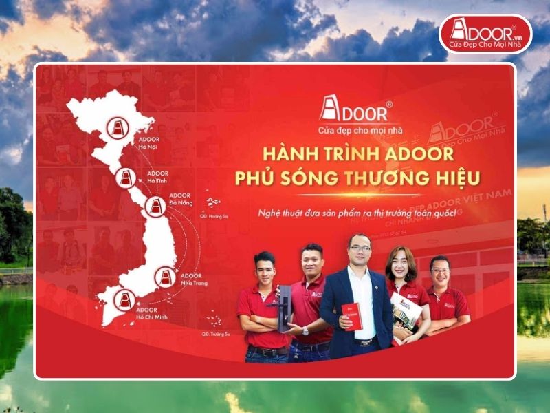 Chi nhánh Adoor phủ rộng toàn quốc phục vụ khách hàng tại Thuận An