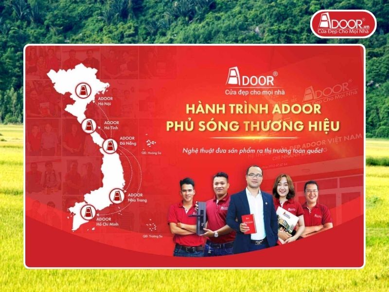 Chi nhánh Adoor phủ rộng toàn quốc phục vụ khách hàng tại Tuy Hòa