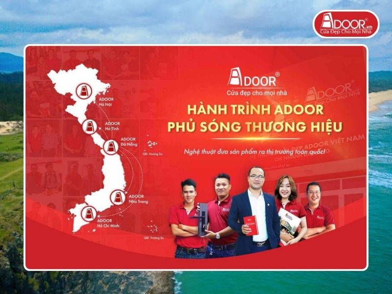 Chi nhánh Adoor phủ rộng toàn quốc phục vụ khách hàng tại Tuy Hòa