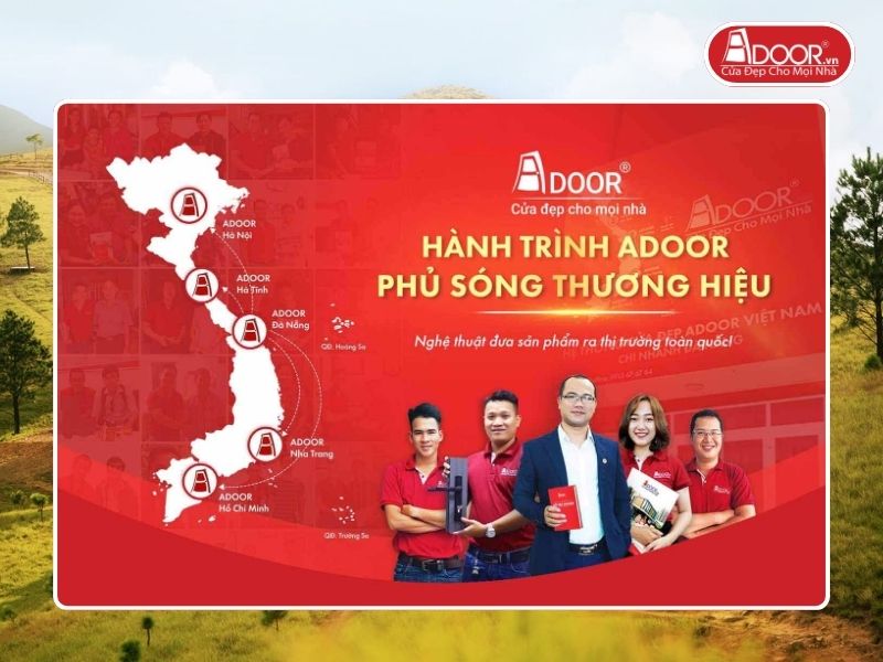 Chi nhánh Adoor phủ rộng toàn quốc phục vụ khách hàng tại Uông Bí