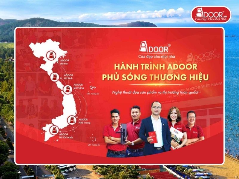 Chi nhánh Adoor phủ rộng toàn quốc phục vụ khách hàng tại Vinh