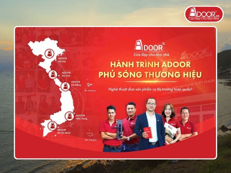 Chi nhánh Adoor phủ rộng toàn quốc phục vụ khách hàng tại Vũng Tàu