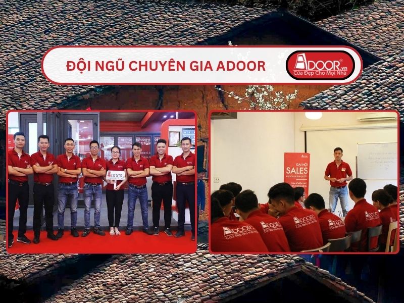 Đội ngũ Adoor chuyên nghiệp phục vụ khách hàng tại Bắc Giang