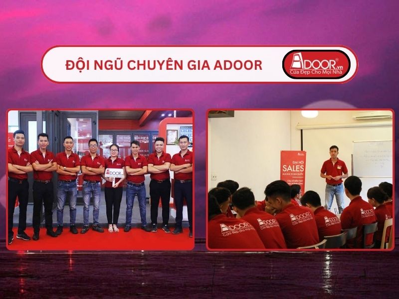 Đội ngũ Adoor chuyên nghiệp phục vụ khách hàng tại Bến Tre