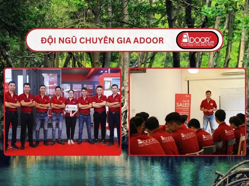 Đội ngũ Adoor chuyên nghiệp phục vụ khách hàng tại Cà Mau