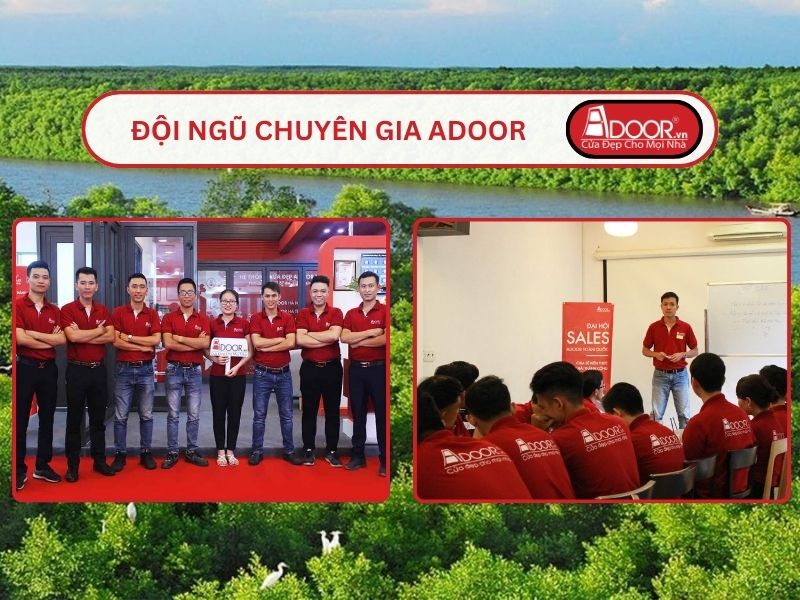 Đội ngũ Adoor chuyên nghiệp phục vụ khách hàng tại Cà Mau