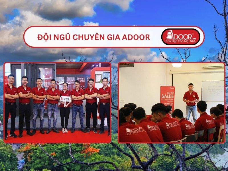 Đội ngũ Adoor chuyên nghiệp phục vụ khách hàng tại Dĩ An