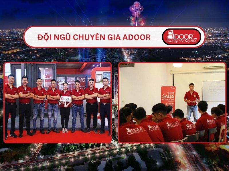 Đội ngũ Adoor chuyên nghiệp phục vụ khách hàng tại Dĩ An