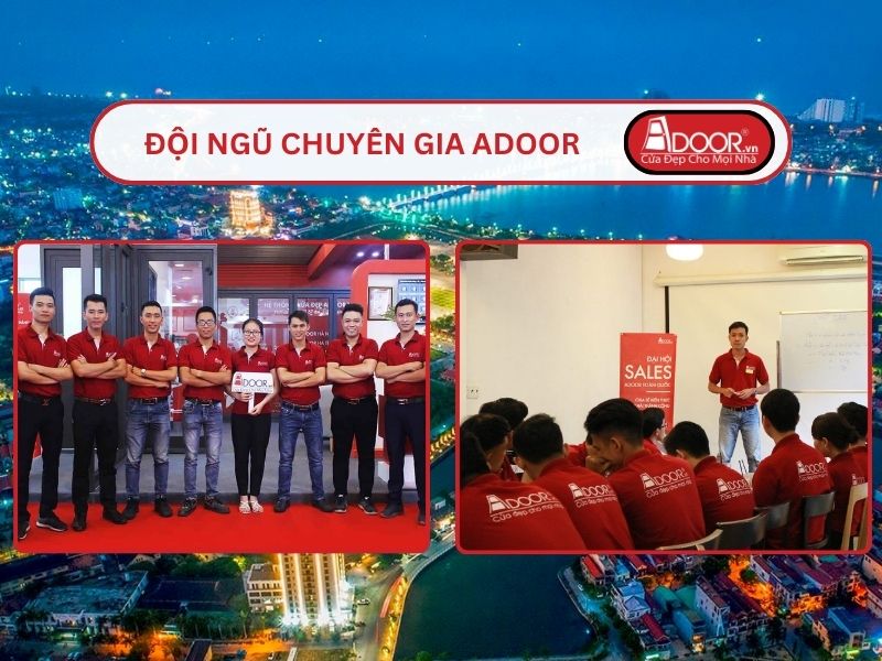 Đội ngũ Adoor chuyên nghiệp phục vụ khách hàng tại Đồng Hới