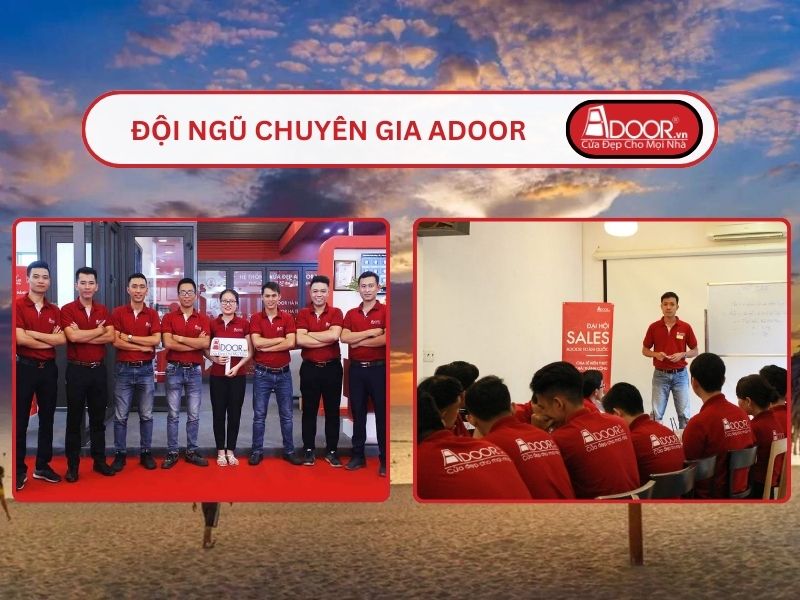 Đội ngũ Adoor chuyên nghiệp phục vụ khách hàng tại Đồng Hới