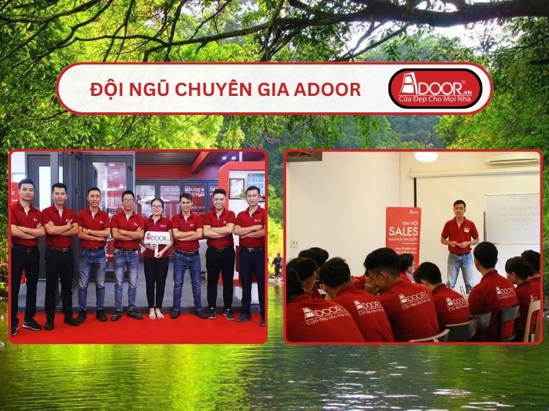 Đội ngũ Adoor chuyên nghiệp phục vụ khách hàng tại Đồng Xoài
