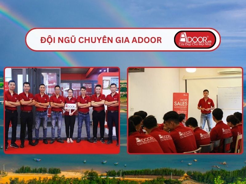 Đội ngũ Adoor chuyên nghiệp phục vụ khách hàng tại Hà Tĩnh