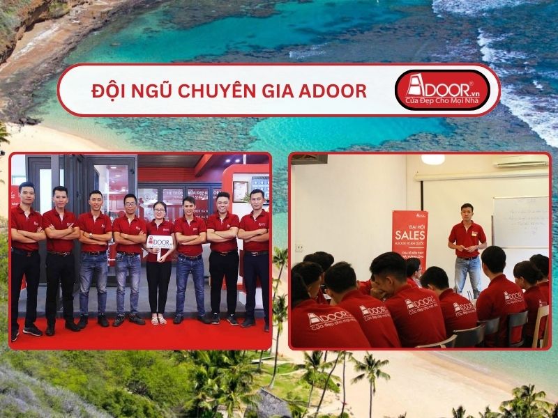 Đội ngũ Adoor chuyên nghiệp phục vụ khách hàng tại Hội An