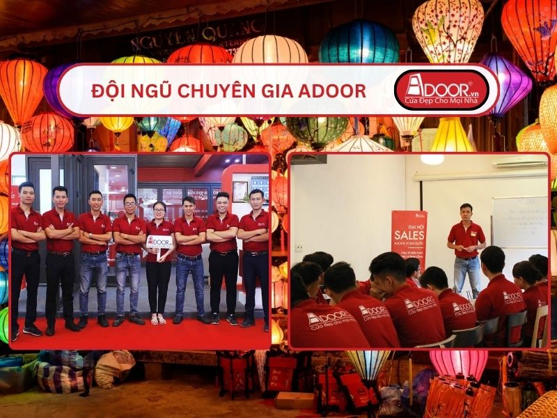 Đội ngũ Adoor chuyên nghiệp phục vụ khách hàng tại Hội An
