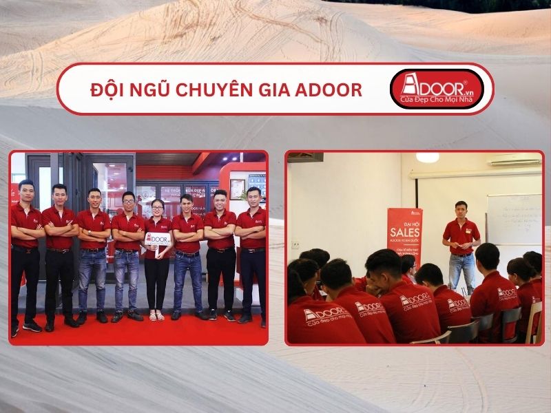 Đội ngũ Adoor chuyên nghiệp phục vụ khách hàng tại Phan Thiết.
