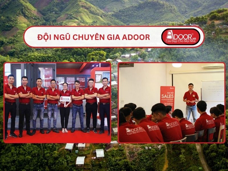 Đội ngũ Adoor chuyên nghiệp phục vụ khách hàng tại Quảng Nam
