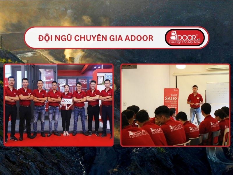 Đội ngũ Adoor chuyên nghiệp phục vụ khách hàng tại Quảng Ninh