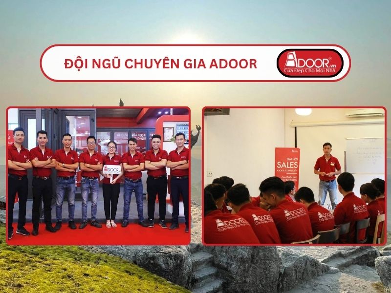 Đội ngũ Adoor chuyên nghiệp phục vụ khách hàng tại Quảng Ninh